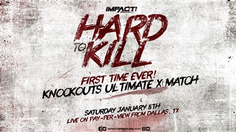 first ever knockouts ultimate x match announced for hard to kill laptrinhx news
