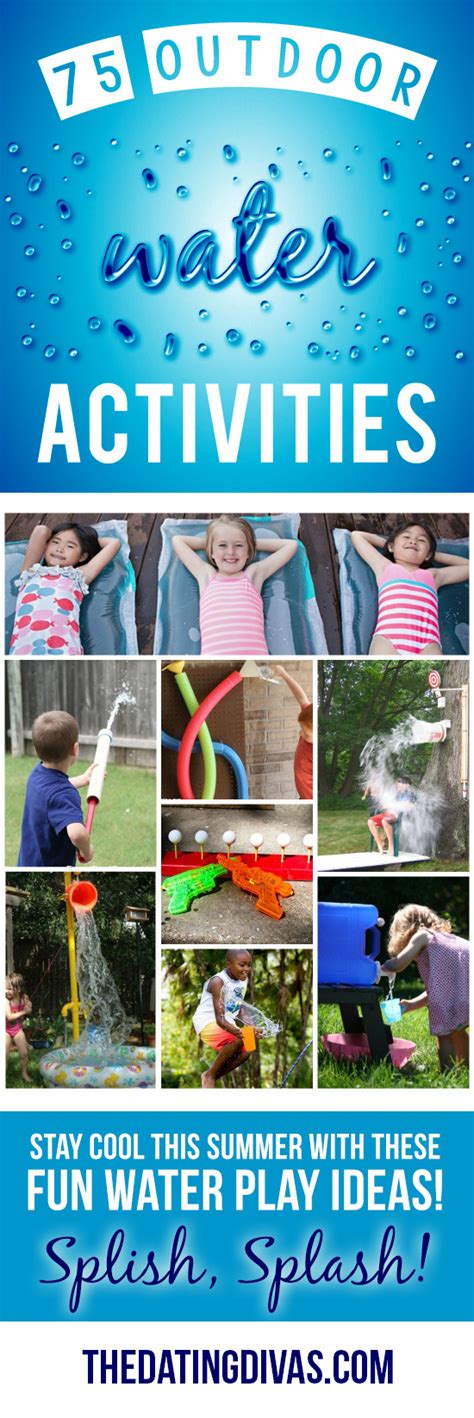 Summer is the time for bbq's and swimming and using your imagination in your very own backyard! 75 Outdoor Water Activities!