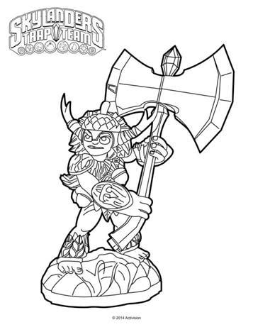 Kidsnfun 33 Kleurplaten van Skylander Trap team