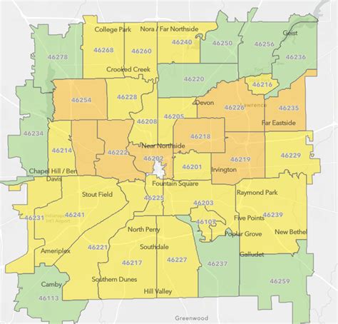 Zip Code Map Indianapolis Get Latest Map Update