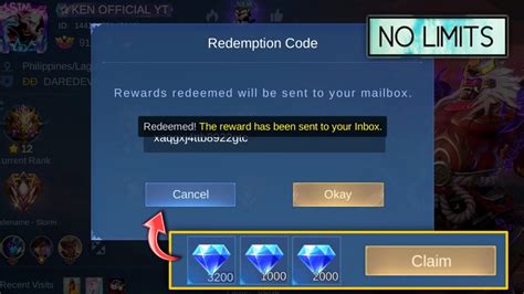 All New Working Diamonds Redeem Codes No Limits This December Free