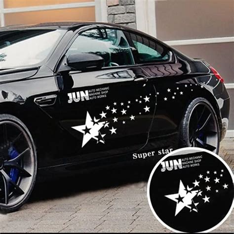 1 Pair Many Stars Universal Car Sticker Star Patterns Auto Sport