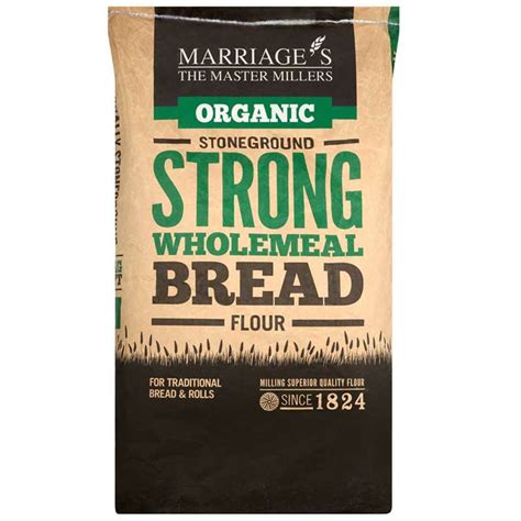 Marriage S Organic Strong Wholemeal Bread Flour 16kg C
