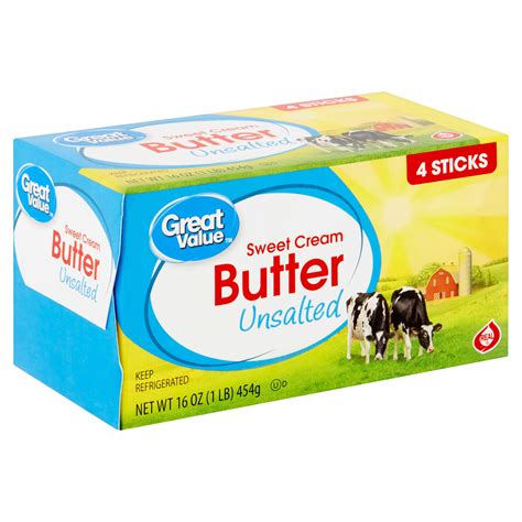 Great Value Unsalted Sweet Cream Butter