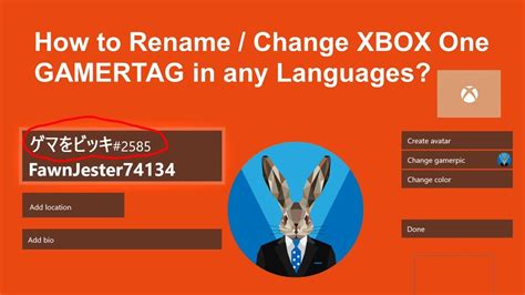 How To Rename Change Xbox One Gamertag In Any Languages Youtube
