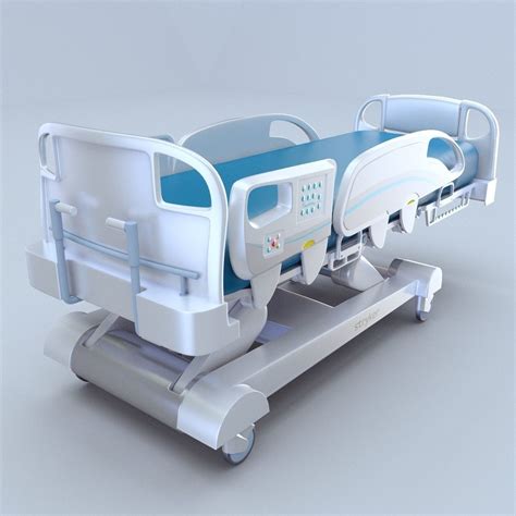 Adjustable Intouch Critical Bed Stryker 3d Model Vray
