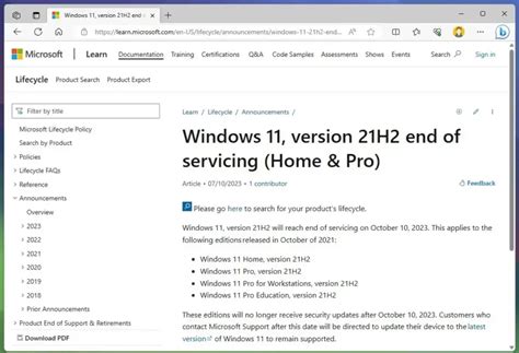 Windows 11 21h2 Reaches End Of Support Next Month