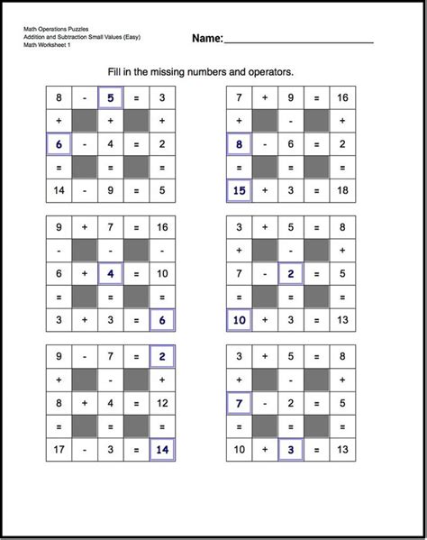 Math Worksheets For Middle School