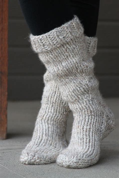 Knitting Pattern For Socks In Chunky Wool Mikes Natura