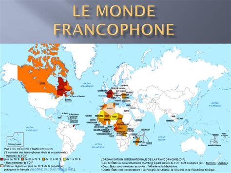 La Carte Du Monde Francophone