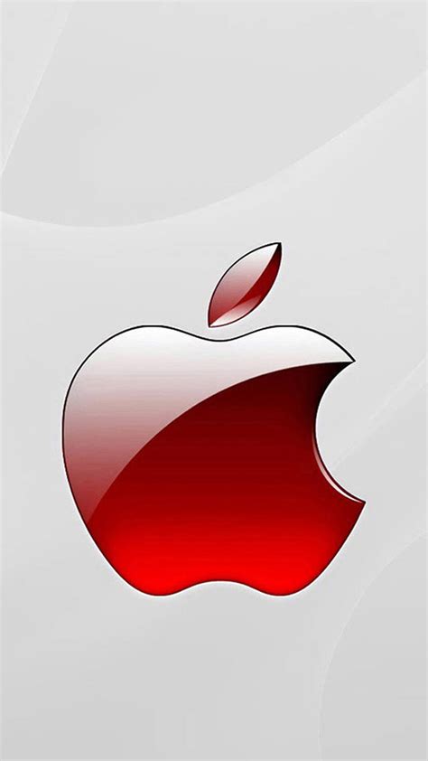 Download Red Iphone Apple Logo Wallpaper
