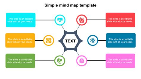 Simple Mind Map Template For Powerpoint Slidemodel Simple Mind Map Mind