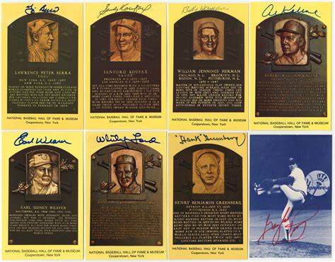 Lot Detail Collection Of 82 Single Signed Baseball Hall Of Fame