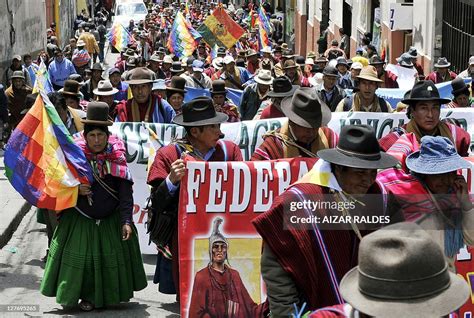 Aymara Farmers Supporting President Evo Morales Movimiento Al News