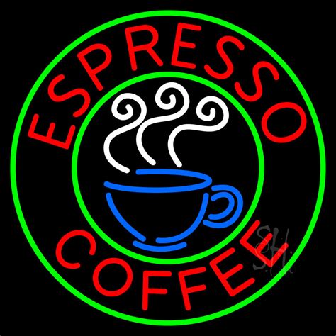 Espresso Coffee Neon Sign Coffee Neon Signs Neon Light