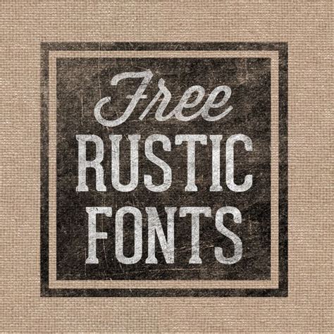 Free Rustic Inspired Fonts To Add To Your Library Rustic Font