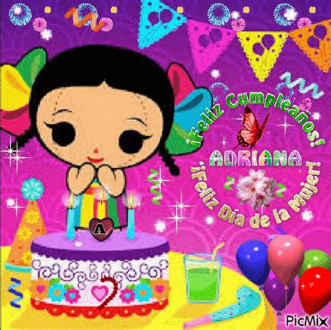 Feliz CumpleaÑos Adriana Free Animated  Picmix