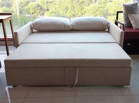 Porto Sofa Cum Bed In Beige Color Getmycouch