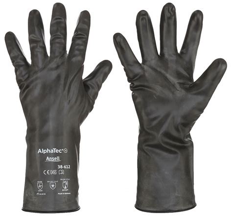 Ansell Butyl Viton Chemical Resistant Gloves 10 12 Glove Length