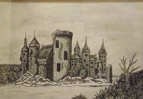 Medieval Castle Drawing At Getdrawings Free Download