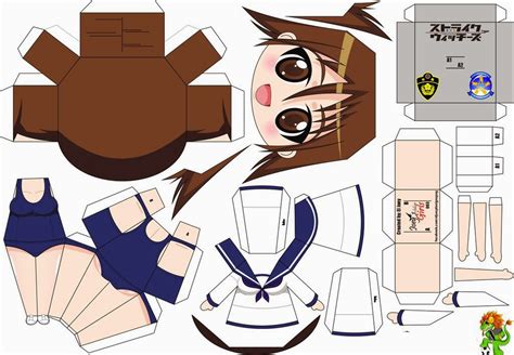 Free Papercraft Template Chibi Anime Papercraft Template Images And