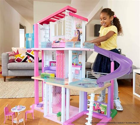 Barbie Dreamhouse Doll House Playset Barbie House With 75 Accessories