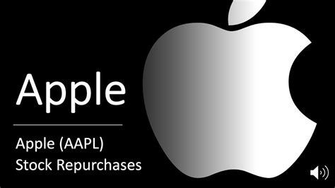 Apple Inc Aapl Stock Repurchases Increase Shareholder Value Youtube