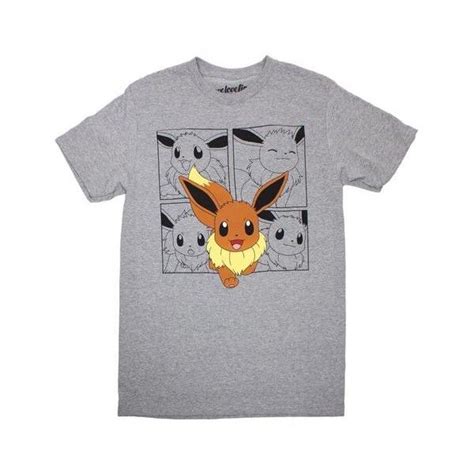 Eevee Panels Crewneck Tee Pokemon Clothes Pokemon Eevee Pokemon Shirts