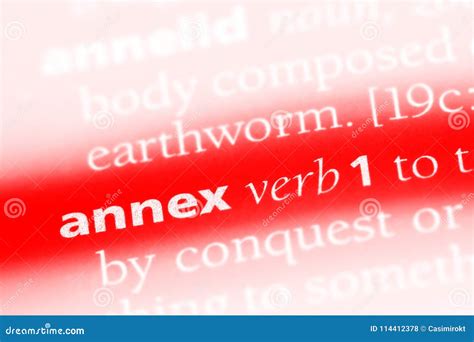 Annex Stock Photo Image Of Word Dictionary Book Annex 114412378
