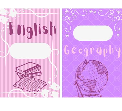 Set Of 8 Subjects School Book Covers Perfect For Girls Back Etsy