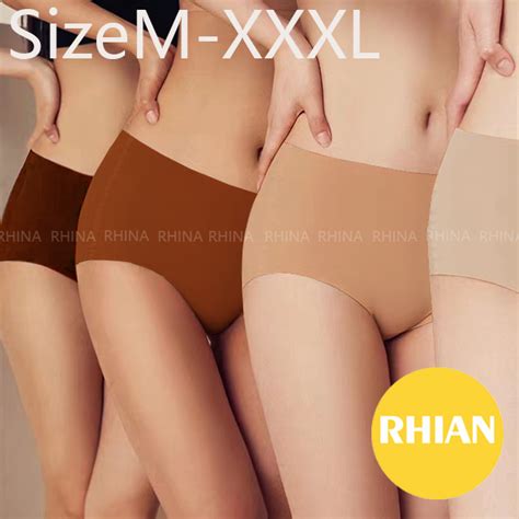 Rhian Seamless Full Panty Women Sexy Lingerie Ice Silk Briefs Plus Size Panties For Ladies