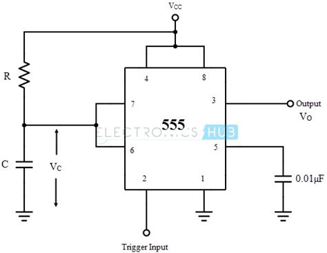 555 timer, as the name specified, are the electronics circuits used for measuring time intervals. Monostable Multivibrator using 555 Timer