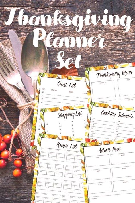 Thanksgiving Traditional Appetizers Printable Template Southern