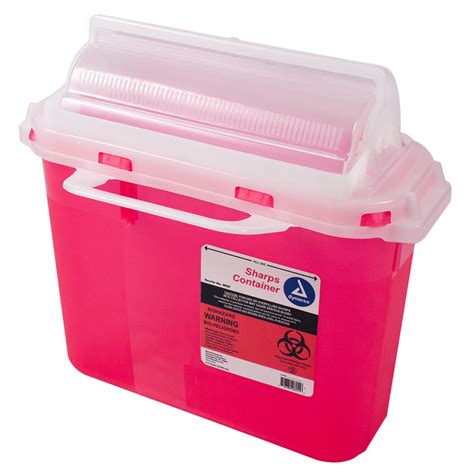 The top surface of this heart shaped box has a glossy pink effect along with tiny polka dots that make it a perfect choice for keeping. Sharps Container - 5.4 quart | ShopEVIDENT.com