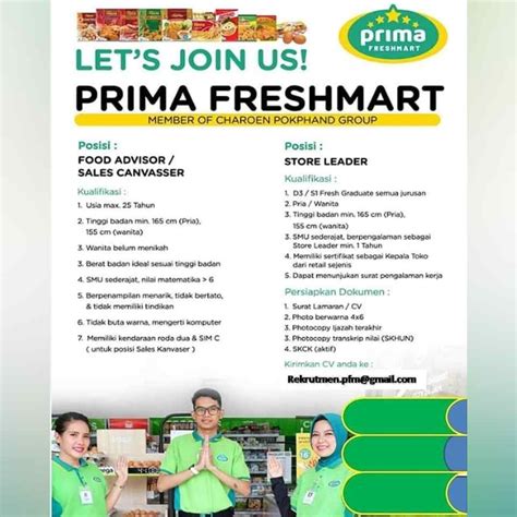 Check spelling or type a new query. Lowongan Kerja SMA SMK D3 S1 Prima Freshmart Jakarta 2020 ...