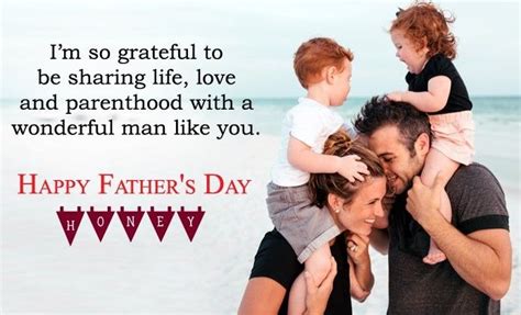 Fathers Day Wishes From Wife Happy Father Day Quotes Husband