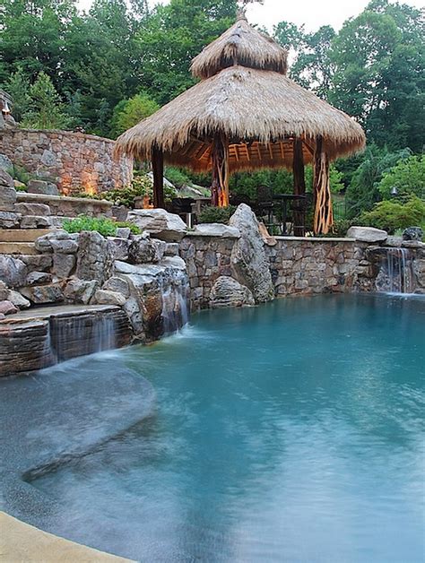 Breathtaking Pool Waterfall Design Ideas