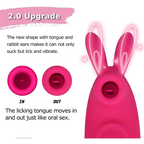 Tongue Clit Licking Rabbit Vibrator G Spot Suck Oral Massager Sex Toys For Women Ebay