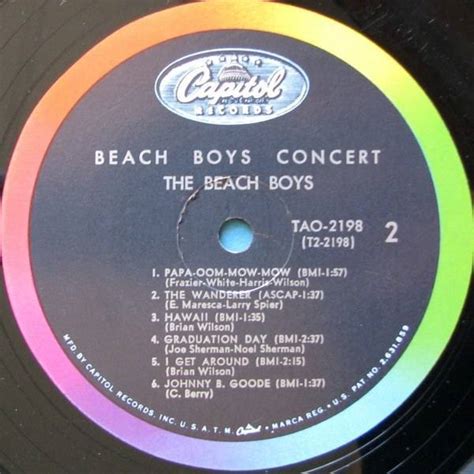 Beach Boys Concert Lp For Sale