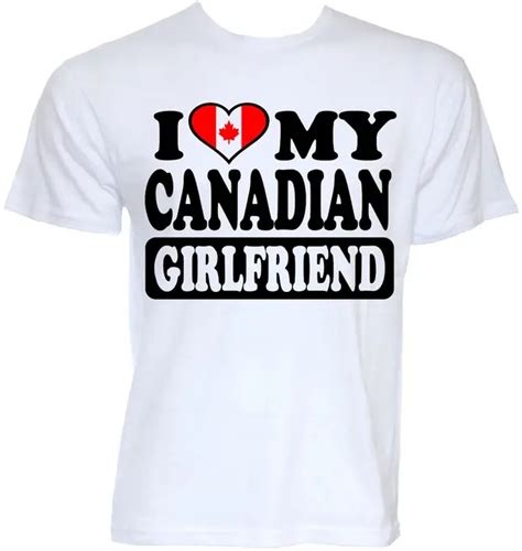 Mens Funny Cool Novelty Canadian Girlfriend Canada Flag Joke Rude Ts T Shirts Men S Short