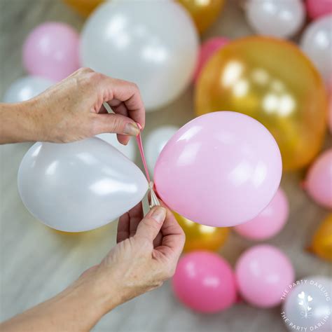 How To Make A Simple Diy Balloon Garland The Party Darling