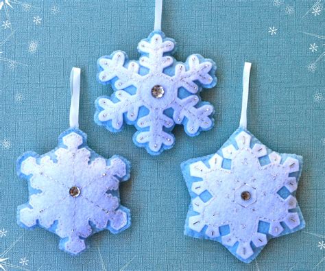 Felt Snowflake Ornaments 11 Steps With Pictures Instructables