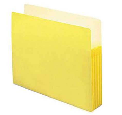 Yellow Expanding File Folder Pocket Folders Expands 3 12 Inches
