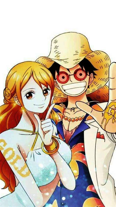 One Piece Nami And Luffy Wallpaper