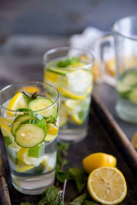 Detox Cucumber Lemon Water With Mint Lemons For Lulu