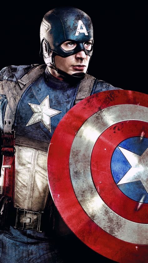 Download 1080x1920 Wallpaper Captain America Superhero Marvel Studio