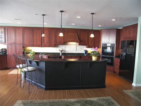 Buy rare all wood walnut kitchen cabinets online today. Full Size Kitchen Remodel with Black Granite and Walnut ...