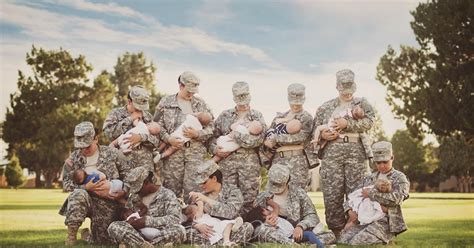 Photograph Of Us Military Moms Breastfeeding In Uniform Goes Viral