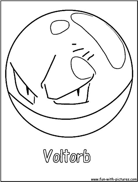 Voltorb Pokemon Coloring Pages