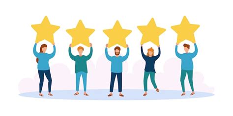 Premium Vector Different People Give Feedback Ratings And Reviews